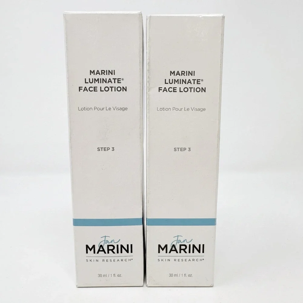 2 - Jan Marini Luminate Face Lotion, 1 Oz 30 ml Skin Research NIB